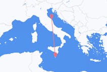 Flyreiser fra Malta, Malta til Ancona, Italia