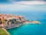 Photo of aerial spring cityscape of capital of Corfu island, Greece.