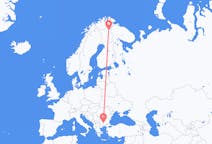 Flights from Plovdiv in Bulgaria to Ivalo in Finland