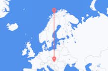 Vluchten van Tromsö, Noorwegen naar Boedapest, Hongarije