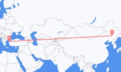Vluchten van Changchun, China naar Edremit, Turkije