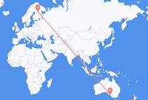 Flyreiser fra Adelaide, Australia til Kuusamo, Finland