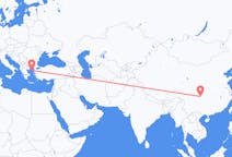 Flyg från Chongqing, Kina till Lemnos, Grekland