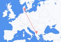 Flights from Ohrid, Republic of North Macedonia to Sønderborg, Denmark
