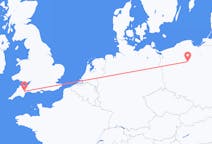 Flights from Bydgoszcz, Poland to Exeter, the United Kingdom
