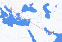 Flyreiser fra Abu Dhabi, til Tivat