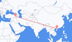 Flyreiser fra Zhanjiang, Kina til Van, Tyrkia