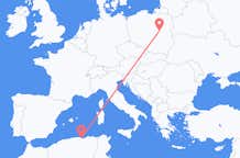 Flights from Béjaïa to Warsaw