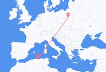 Flyg från Béjaïa, Algeriet till Warszawa, Polen