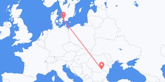 Flights from Denmark to Romania