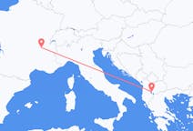 Flights from Ohrid in North Macedonia to Lyon in France