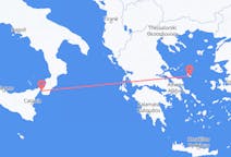 Flyreiser fra Reggio di Calabria, Italia til Skiros, Hellas