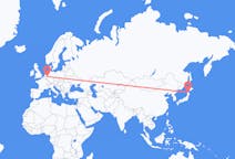 Flyreiser fra Aomori, Japan til Duesseldorf, Tyskland