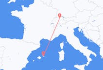 Flyreiser fra Zürich, Sveits til Mahon, Spania