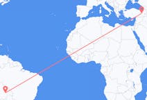Loty z Santa Cruz, Boliwia do Bingöla, Turcja