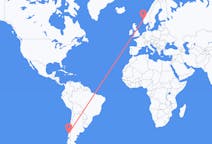 Flights from Valdivia, Chile to Bergen, Norway