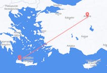 Vluchten van Ankara, Turkije naar Chania, Griekenland