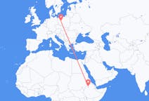 Flights from Gondar, Ethiopia to Poznań, Poland