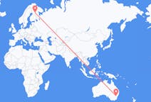 Flyreiser fra oransje, Australia til Kuusamo, Finland