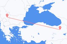 Flyrejser fra Erzurum til byen Niš