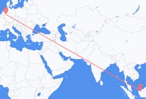 Flyreiser fra Kuching, Malaysia til Dortmund, Tyskland