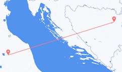 Flyrejser fra Tuzla, Bosnien-Hercegovina til Perugia, Italien