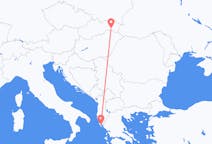 Flights from Košice in Slovakia to Corfu in Greece