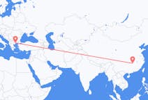 Flyg från Changsha, Kina till Kavala Prefecture, Kina