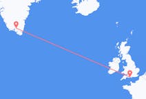 Flyg från Bournemouth, England till Narsarsuaq, Grönland