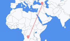 Flyreiser fra Luena, Angola til Kars, Tyrkia