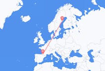 Flights from Pau, Pyrénées-Atlantiques, France to Umeå, Sweden