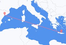 スペインのから レウス、ギリシャのへ イラクリオンフライト