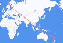Flyreiser fra Auckland, til Östersund