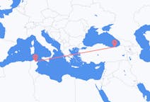 Flyg från Tunis, Tunisien till Trabzon, Turkiet