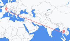 出发地 泰国出发地 芭達亞目的地 法国格勒诺布尔的航班