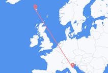 Flyreiser fra Forli, Italia til Sørvágur, Færøyene