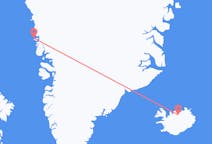 Flug frá Akureyri, Íslandi til Upernavík, Grænlandi
