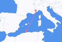 Flyreiser fra Alger, til Nice