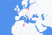 Flyrejser fra Djanet, Algeriet til Łódź, Polen