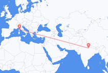 Flyg från Lucknow, Indien till Bastia, Frankrike