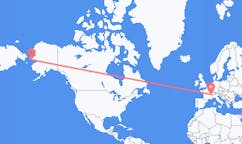 Flyg från Nome, USA till Genève, Schweiz