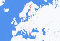 Flights from Plaka, Milos, Greece to Rovaniemi, Finland