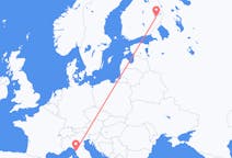Flyrejser fra Pisa til Joensuu