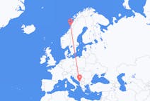 Flights from Podgorica, Montenegro to Sandnessjøen, Norway