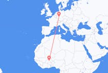 Flyg från Ouagadougou, Burkina Faso till Frankfurt, Tyskland