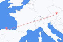 Loty z Wiedeń, Austria do Santiago del Monte, Hiszpania