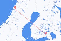 Fly fra Mo i Rana til Lappeenranta