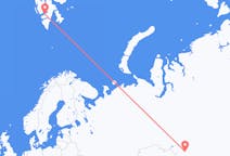 Vols depuis la ville de Barnaoul vers la ville de Longyearbyen
