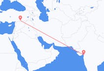 出发地 印度出发地 苏拉特目的地 土耳其Sanliurfa的航班