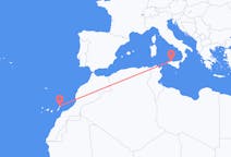 出发地 意大利出发地 巴勒莫目的地 西班牙兰萨罗特岛的航班